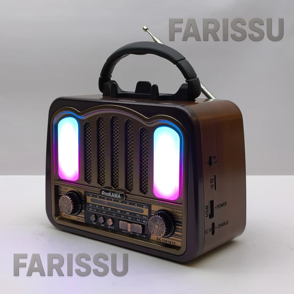 Solar Şarjlı Müzik Kutusu: AM/FM/SW Radyo & Bluetooth Hoparlör (BK-7081BTS) - 6