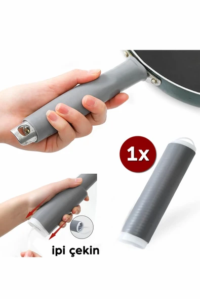 Mucit Home Isı Yalıtımlı Tutacak Tencere Tava Tutacağı Sapı | Kolay Kurulum - 1 adet ürün görseli