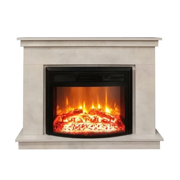 Dlc 1164 Retro 1800 Watt Taş Desenli Dekoratif Elektrikli Şömine ürün görseli