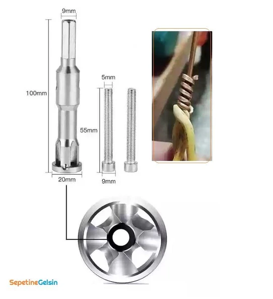 Sepetinegelsin El Matkabı Tel Kablo Soyma Sarma Bağlama ve Birleştirme Aparatı - Resim 3