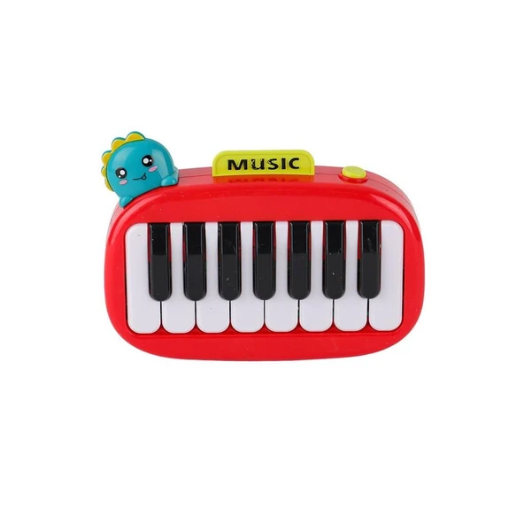 8898-1B Dinazor Işıklı Müzikal Baby Piano - Resim 2