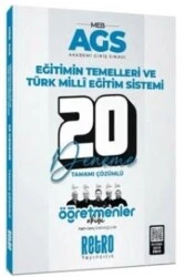 RETRO YAYINLARI 2025 MEB AGS Eğitimin Temelleri ve Türk Milli Eğitim Sistemi Öğretmenler Ekibi 20 Deneme ürün görseli