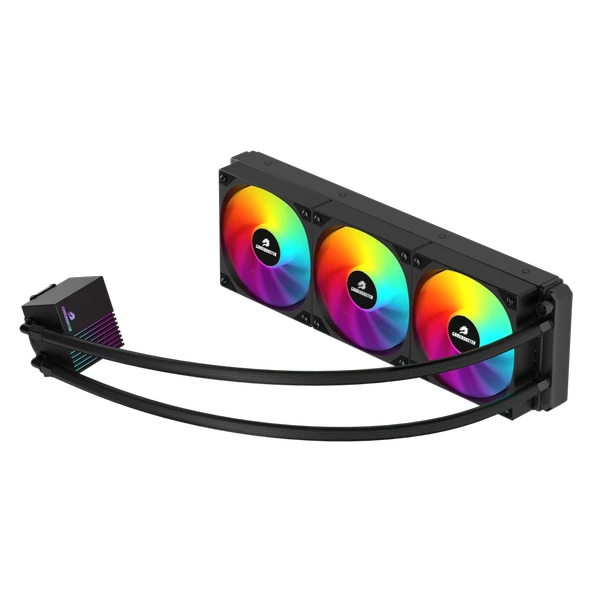 GameBooster PRIME P360B Rainbow GB-LCS-P360B 360mm Siyah İşlemci Sıvı Soğutucu - Resim 2