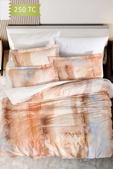 Varol 250 TC Bambu Karışımlı Pamuk Saten Nevresim Takımı – Çift Kişilik - DELMORE - Resim 2