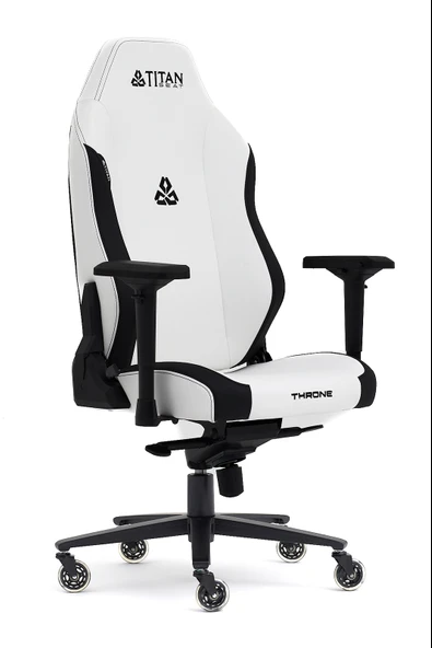 Titanseat Throne Leather White Deri Oyuncu Koltuğu - 4