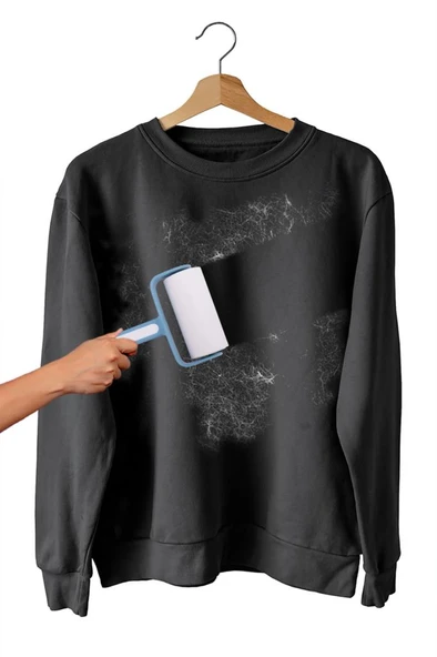 Tüy Toplayıcı Rulo, Kedi Köpek Tüyü Elbise Kanepe Araba Koltuğu Yapışkanlı Temizleme Rulo 60 Yaprak - Resim 9