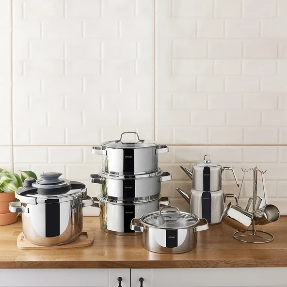 Asterion 17 Parça Çelik Çeyiz Seti - 2