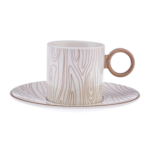 Ayda 6 Kişilik Kahve Fincan Takımı 90 ml - 3