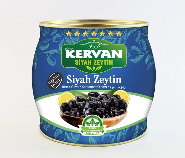 Kervan Siyah Zeytin 6 Yıldız 231-230 Duble Kalibre 1500 Gr ürün görseli
