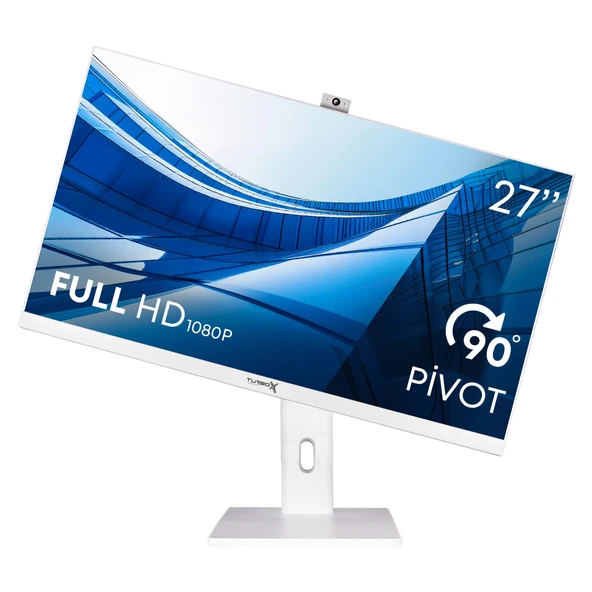Turbox TAx746 i3 6100 8GB Ram 512GB M.2 NVMe SSD 27 Bluetooth Webcam Pivot Beyaz All In One Bilgisa