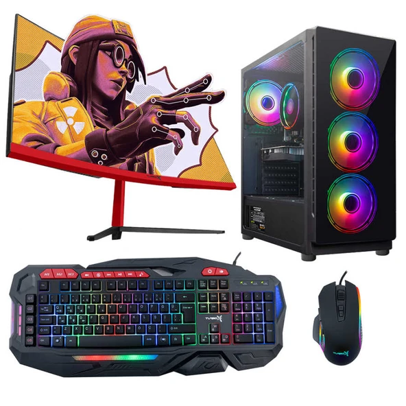 Turbox Tx4423 i7 4770 16GB Ram 1TB SSD 4GB RX560 23.6 inç Curved Sistem Tavsiyesi ürün görseli