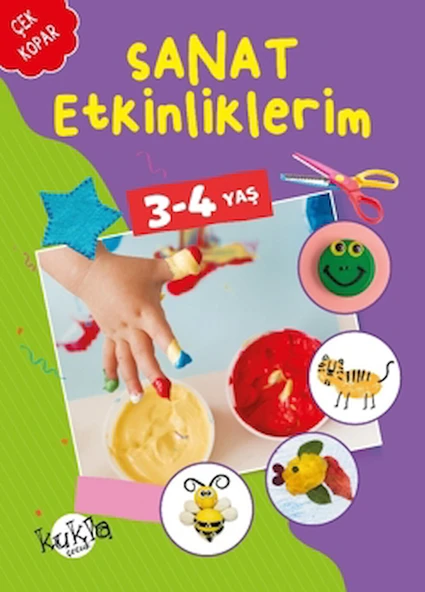 Sanat Etkinliklerim 3-4 Yaş / Buçe Dayı / Kukla Yayınları / 9786052211878 ürün görseli