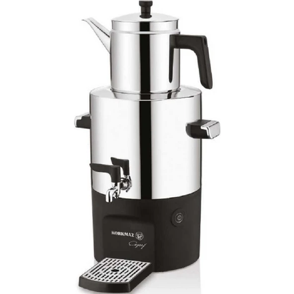 Korkmaz Çayşef Inox-Parlak Semaver A841-01 ürün görseli 1