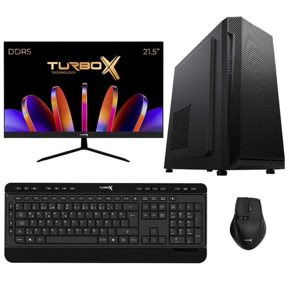 Turbox Tx4876 Intel Core i5 13400 16GB DDR5 Ram 512GB NVMe 21.5 inç FHD Monitör Oem Paket ürün görseli