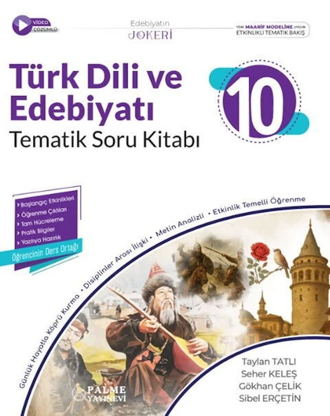 10. Sınıf Türk Dili ve Edebiyatı Tematik Soru Kitabı Palme Yayınları ürün görseli