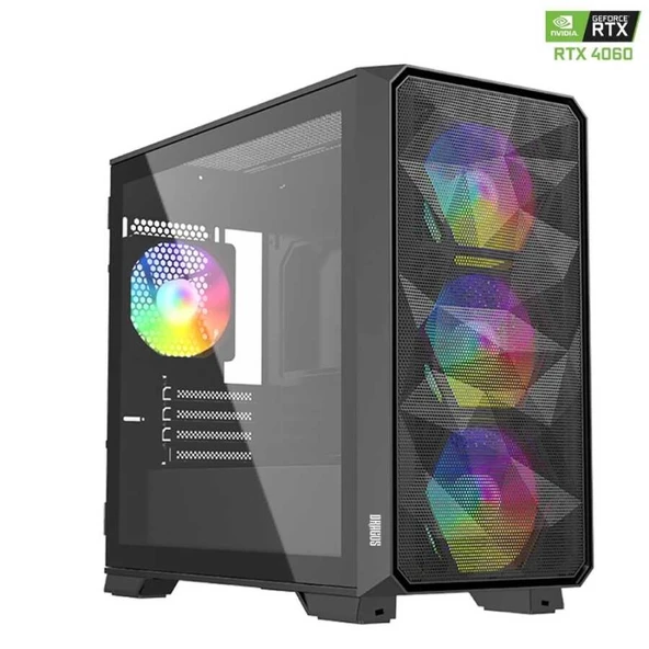 Dragos DRx6548 Ryzen 5 5500 32GB Ram 1TB M.2 NVMe SSD 8GB RTX4060 Ekran Kartı Oem Paket ürün görseli