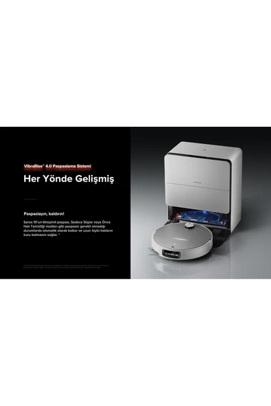 Roborock Saros 10 Smart Robot Vacuum Cleaner White - 2