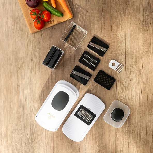Emsan Smart Hazneli Doğrayıcı Beyaz 10 Parça - Resim 11