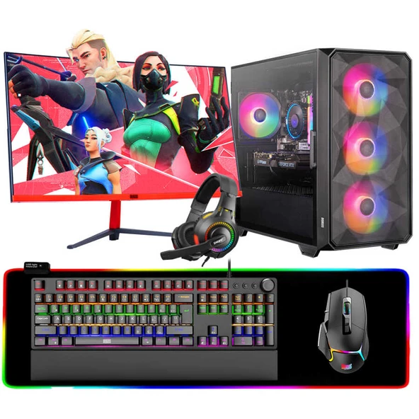 Dragos DRx6812 i5 9400F 32GB Ram 1TB NVMe 12GB RTX3060 23.6 165Hz Curved Oyun Hazır Sistem