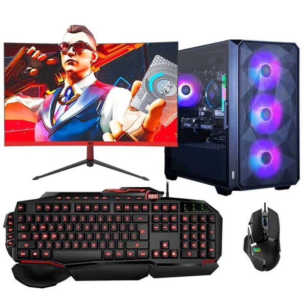 Dragos DRx6801 Ryzen 5 3600 32GB Ram 512GB M.2 NVMe SSD 12GB RTX3060 23.6 inç 165Hz Curved Oem Paket ürün görseli