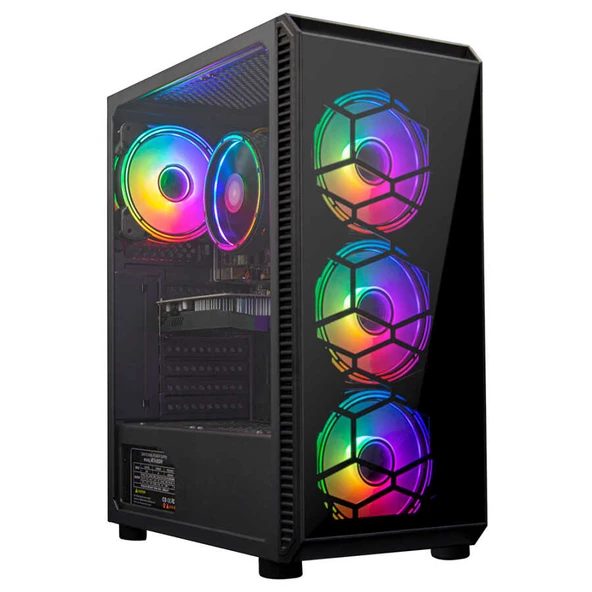 Turbox Tx5134 Intel Core i5 8400 16GB Ram 512GB SSD 4GB RX550 GDDR5 23.6 100Hz Curved Oem Paket - Resim 2