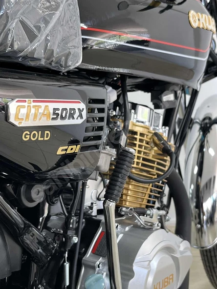 Kuba Çita 50-rx Gold Motosiklet Siyah - 5