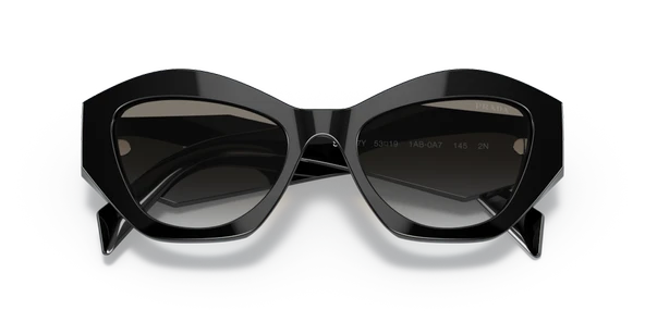 Prada PR 07YS 1AB0A7 Black-Grey Kadın Güneş Gözlüğü - Resim 2