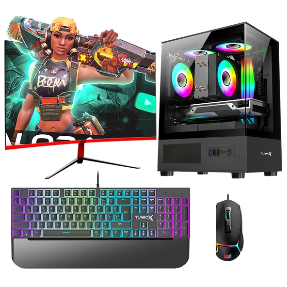 Turbox Tx5987 Ryzen 5 5500 32GB 1TB NVMe 12GB RTX3060 23.6 165Hz Curved Oem Paket ürün görseli 1