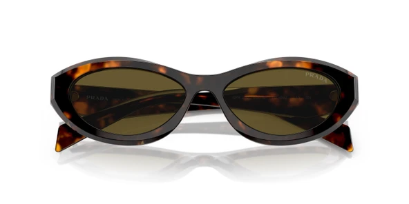 Prada PR 26ZS 14L09Z Honey Tortoise-Dark Brown Kadın Güneş Gözlüğü - Resim 2
