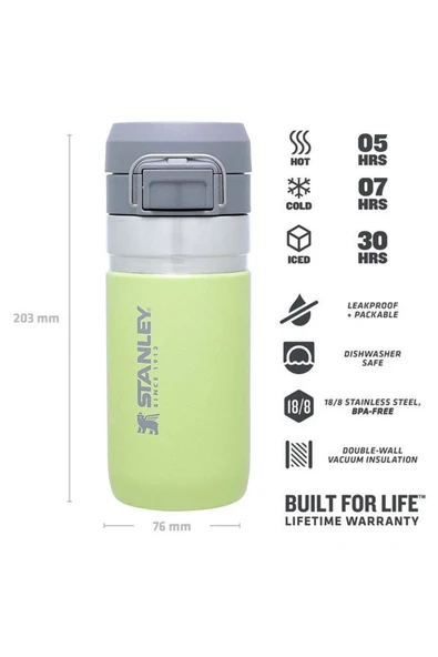Stanley Go Quick Flip Paslanmaz Çelik Termos 0.47lt. Cıtron - 2