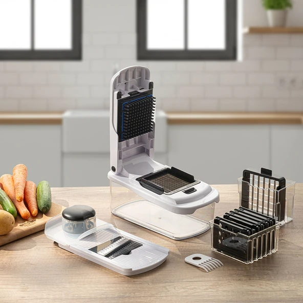 Emsan Smart Hazneli Doğrayıcı Beyaz 10 Parça - Resim 7