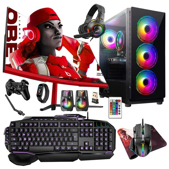 Turbox Tx5269 i5 9400F 16GB Ram 512GB SSD 4GB RX560 23.6 inç Curved Oem Paket ürün görseli