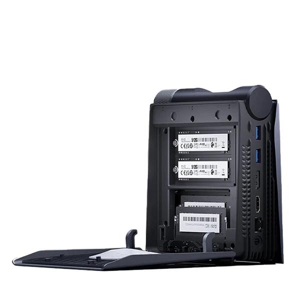 NiPoGi S3A-2 AMD Ryzen 5 7430U 32GB DDR4 Ram 1TB NVMe WiFi 6 BT 5.2 WIN11 PRO Mini PC - Resim 3