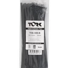Tork Kablo Bağı Cırt Kelepçe 7,6 mmx370 mm Siyah 100 'Lü Paket - 4