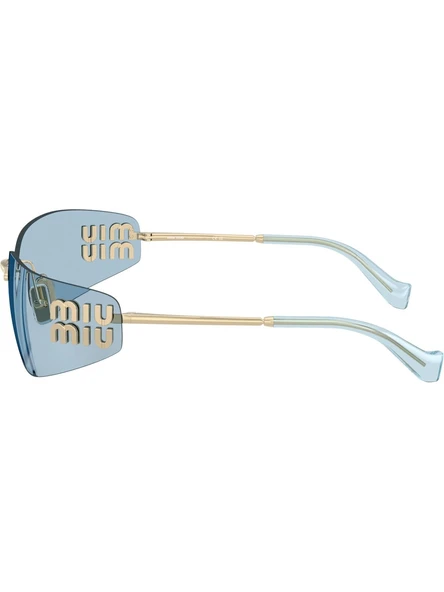 Miu Miu Mu A51S (ZVN10P) 75 Kadın Mavi Güneş Gözlüğü - Resim 2