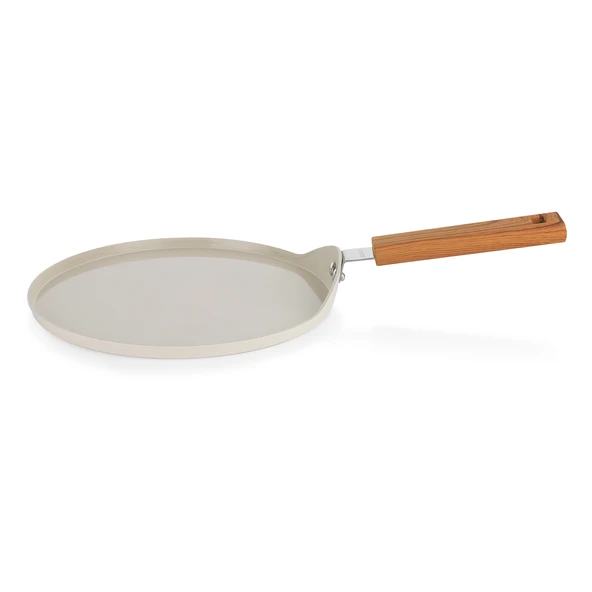 Schafer Ceramoni Seramik Krep Tava 26 Cm-Krem - 3