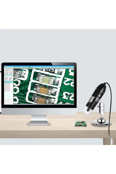 Dijital USB Mikroskop 1000X Zoom Electronic Magnifier – Fotoğraf ve Video Kayıtlı - 3