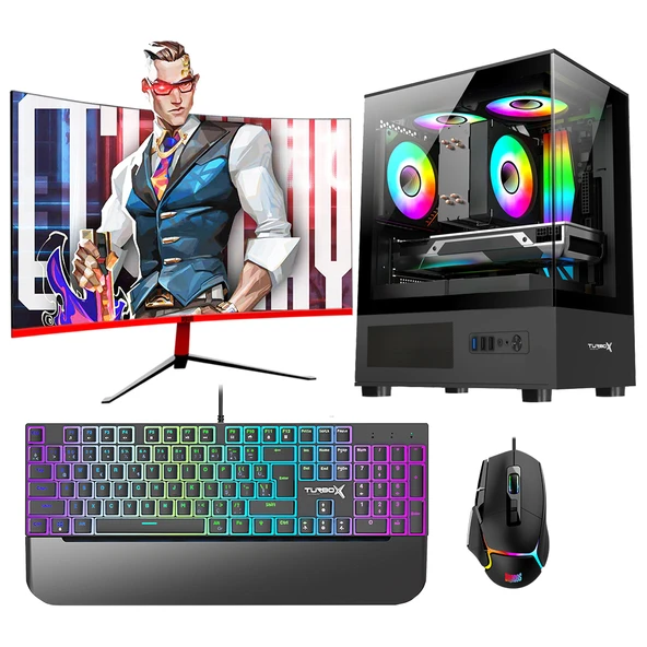 Turbox Tx5990 Ryzen 5 5600 32GB 1TB NVMe 12GB RTX3060 23.6 165Hz Curved Oem Paket ürün görseli