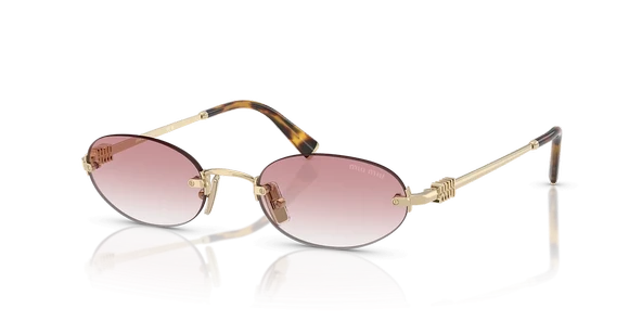 Miu Miu Logo A54S ZVN70O Gold-Pink Kadın Güneş Gözlüğü ürün görseli