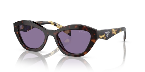 Prada PR A02S 17N50B Havana-Violet Aynalı Kadın Güneş Gözlüğü ürün görseli