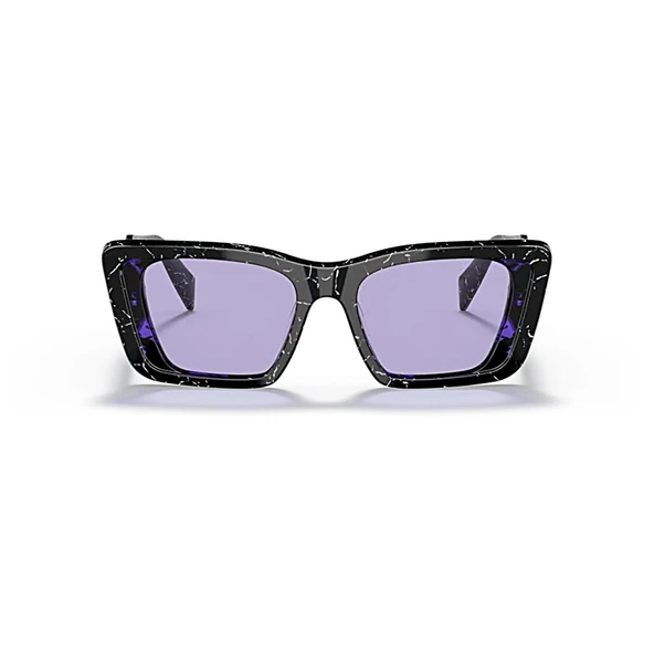 Prada PR 08YS 03V01O 51 Kadın Kelebek Siyah Beyaz Kemik Güneş Gözlüğü - Resim 2