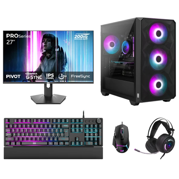 Dragos DRx7653 Ryzen 7 5700X 32GB 1TB NVMe 8GB RTX5060 27 İnç 200Hz 1ms Oem Paket ürün görseli