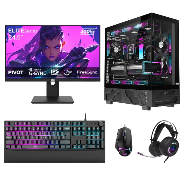 Dragos DRx7811 Ryzen 7 5700X 32GB 1TB NVMe 12GB RTX5070 24.5 İnç 300Hz 1ms Oem Paket ürün görseli