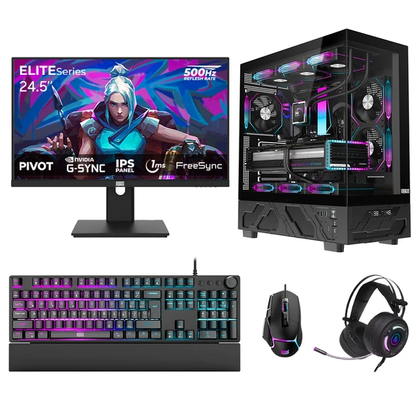 Dragos DRx7705 Ryzen 5 5600 32GB 1TB NVMe 16GB RTX5060Ti 24.5 İnç 500Hz 1ms Oem Paket ürün görseli