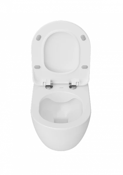 Creavit Free Kanalsız (Rim-Off) Asma Klozet ve Yavaş Kapanır Klozet Kapağı - Resim 2