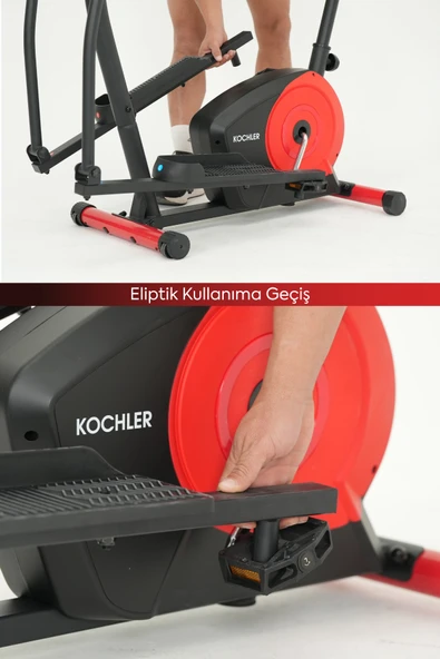 Kochler 2'si 1 Arada Dikey Eliptik Kondisyon Bisikleti - 4