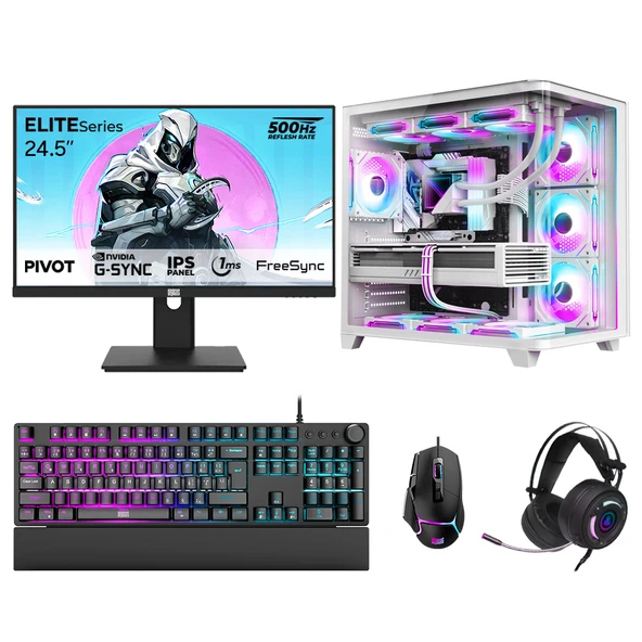 Dragos DRx7865 Ryzen 7 7800X3D 32GB DDR5 2TB GEN4 NVMe 12GB RTX5070 24.5 İnç 500Hz 1ms Oem Paket ürün görseli