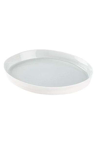 Tantitoni Space Mavi Porselen İkili Servis Tabağı Seti 28cm - Resim 2