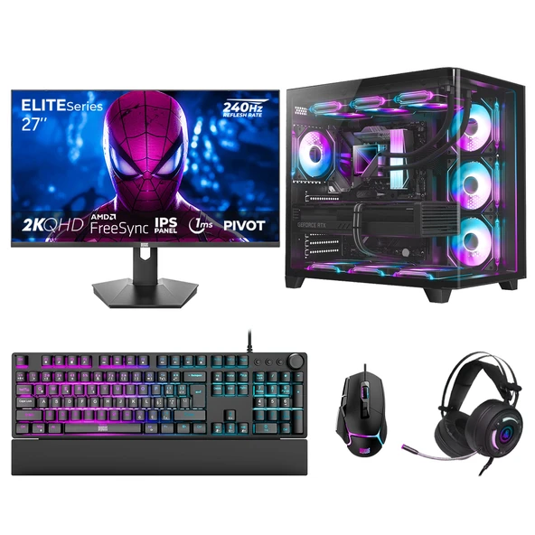 Dragos DRx7799 Ryzen 7 7800X3D 32GB DDR5 2TB GEN4 NVMe 16GB RTX5060Ti 27 İnç 240Hz 1ms QHD Sistem Tavsiyesi ürün görseli