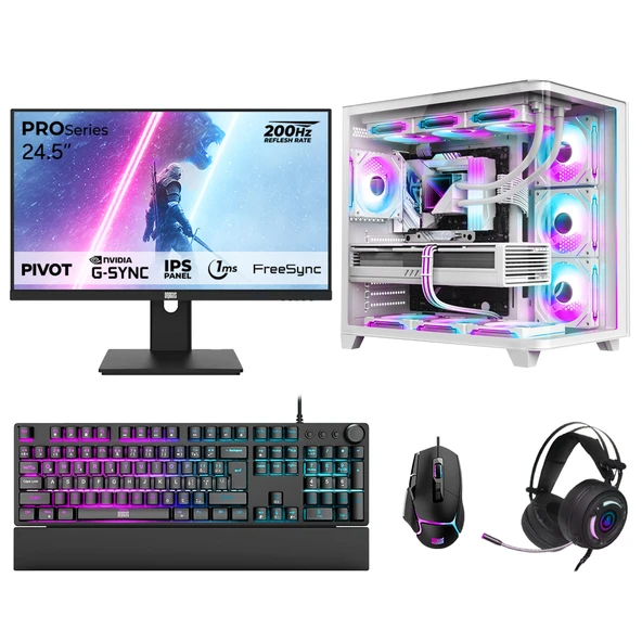 Dragos DRx7635 Ryzen 7 5700X 32GB 1TB NVMe 8GB RTX5060 24.5 İnç 200Hz 1ms Sistem Tavsiyesi ürün görseli